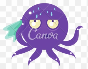 Sweating Octopus - Imagenes De Un Pulpo Triste Animado Emoji