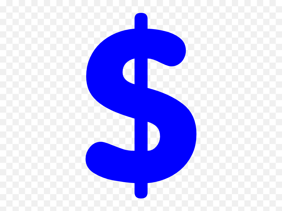 Free Dollar Sign Outline Download Free - Blue Dollar Sign Clipart Emoji,Dollar Signs Emoji