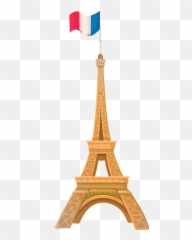 Eiffel Tower French Flag Paris - Png Emoji