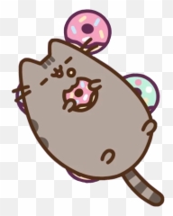 Pusheencat Cat Donuts Pringles - Pusheen Cat Emoji,Pringles Emoji
