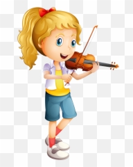 Photo From Album - Girl Playing Violin Clipart Emoji