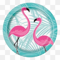 Flamingo Fun Party Plates - Just For Kids Emoji