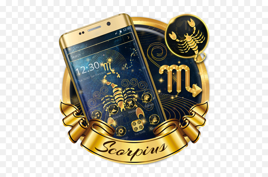 Cryptic Gold Scorpion Theme - Aplikacionet Në Google Play Golden Banner Vector Png Emoji,Scorpio Emoji