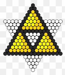 Triforce Of Courage Perler Bead Pattern Sprite - Emoji