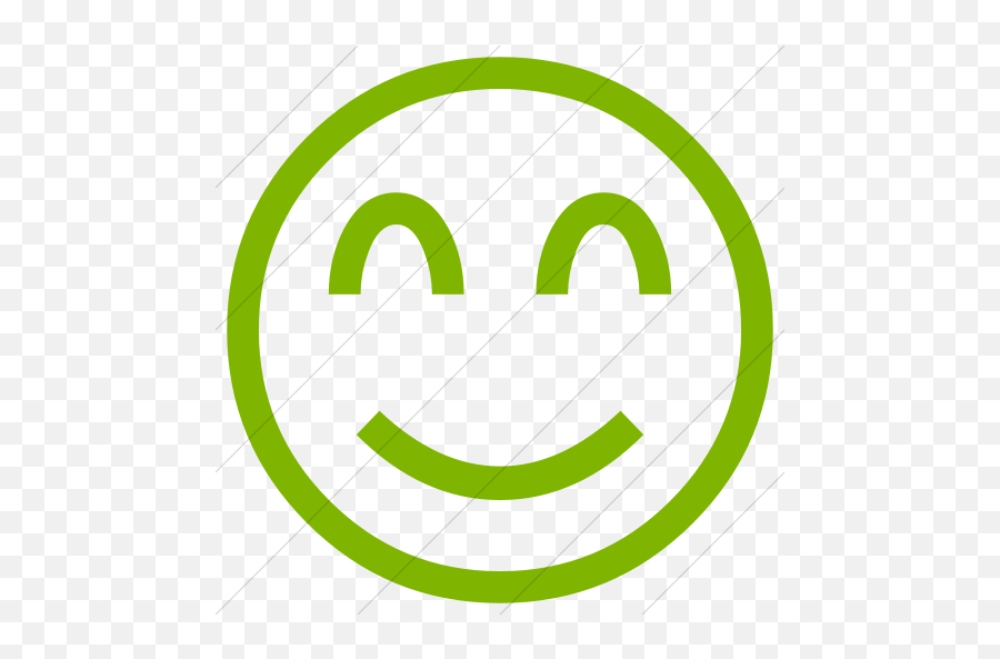 Iconsetc Simple Green Classic Emoticons Smiling Face With - Emoji Domain,Eyes Emoticons