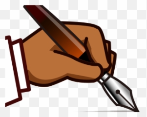 Hand Emoji Clipart Left - Cartoon Writing