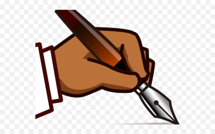 Hand Emoji Clipart Left - Cartoon Left Hand Writing,Emoji Writing