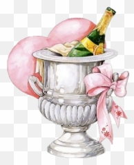 Champagne Emoji Png - Transparent Background Anniversary Clipart