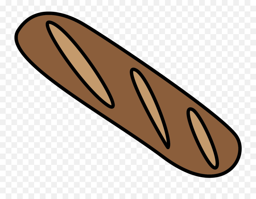 Baguette Clipart - Solid Emoji,Baguette Emoji