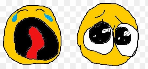 Cry Cursed Emoji - Crying Baby Meme