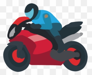 Motorcycle Emoji Clipart Free Download Transparent Png - Clip Art,Race Car Emoji