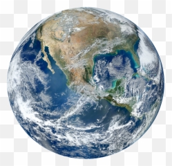 The Blue Marble Flat Earth - Transparent Emoji