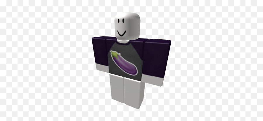 Eggplant Emoji Baseball Tee - Roblox Job Shirt,Egg Plant Emoji
