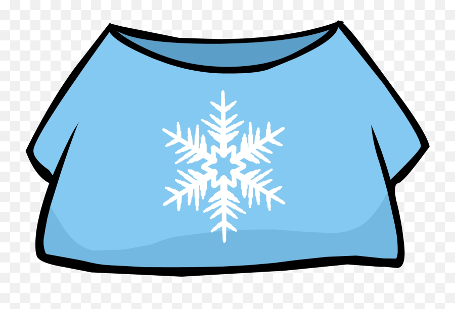 Snowflake T - Club Penguin Blue T Shirt Emoji,Snowflake Emoji Png