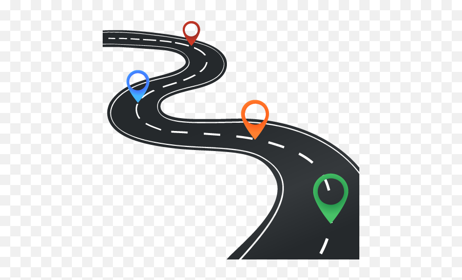 Paper Technology Roadmap Road Map Clip Art - Road Png Transparent Background Roads Clipart Emoji,Highway Emoji