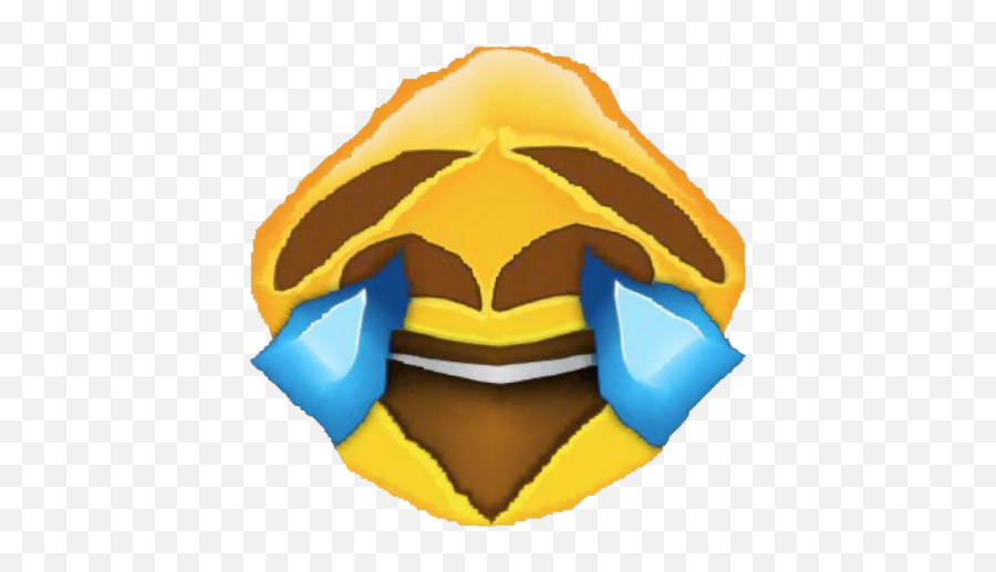 He Laughed So Hard His Head Is Deformed - Clip Art Emoji,Emoji Memes