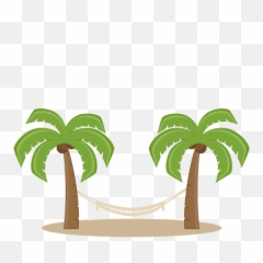 Hammock Old Transparent Png Clipart - Cute Palm Trees Clipart Emoji,Hammock Emoji