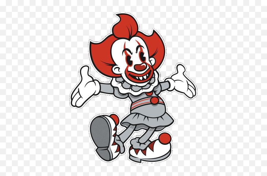 It Pennywise Cartoon Horror Freetoedit - Evil Clown Emoji,Pennywise Emoji