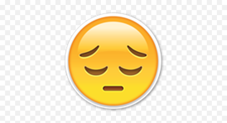 Sad But Not Crying Emoji Sticker - Ashamed Face Emoji,How To Type Crying Emoji