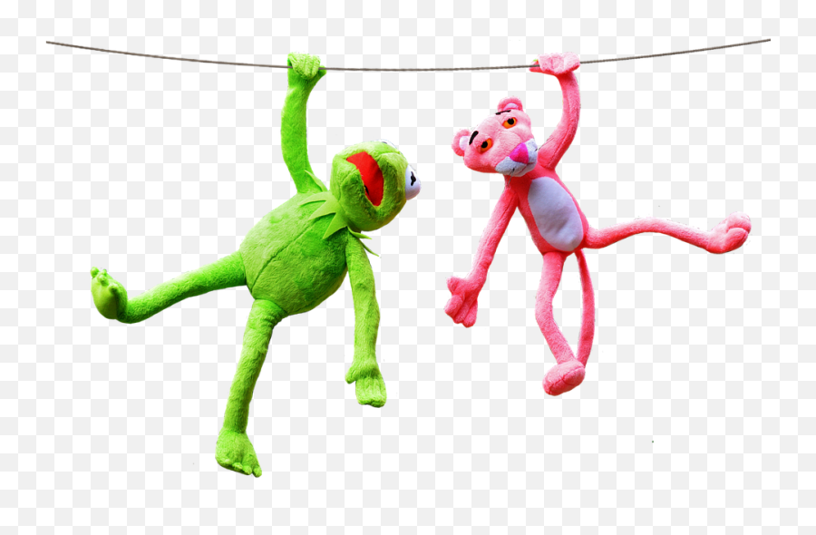Kermit Pink Panther Plush Toys - Kermit The Frog Emoji,Kermit The Frog Emoji