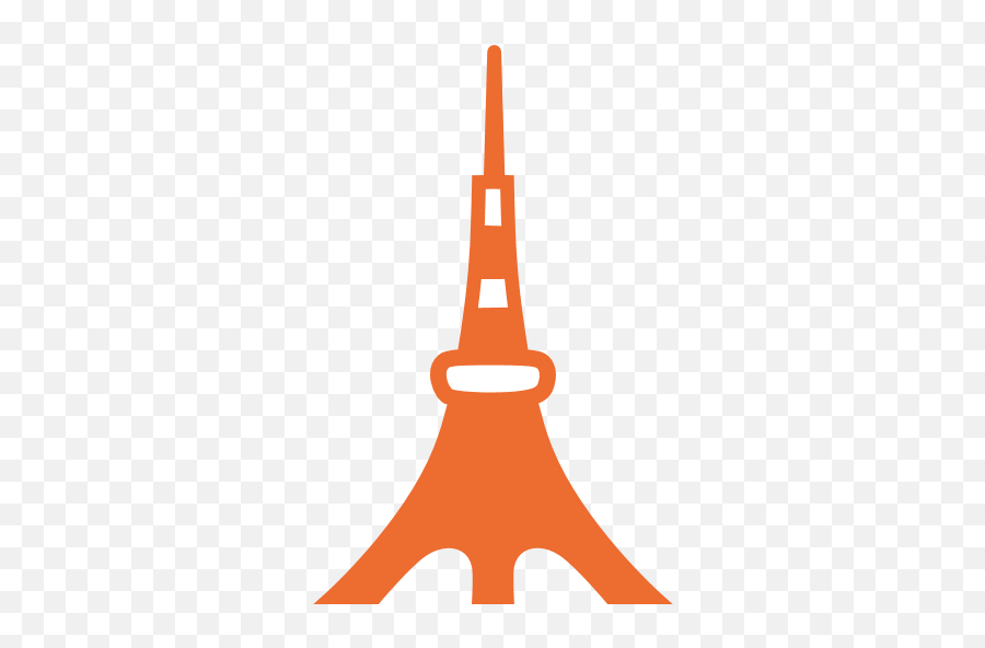 Tokyo Tower Emoji For Facebook Email - Eiffel Tower Emoji Png,Night Clock Flag Tower Emoji