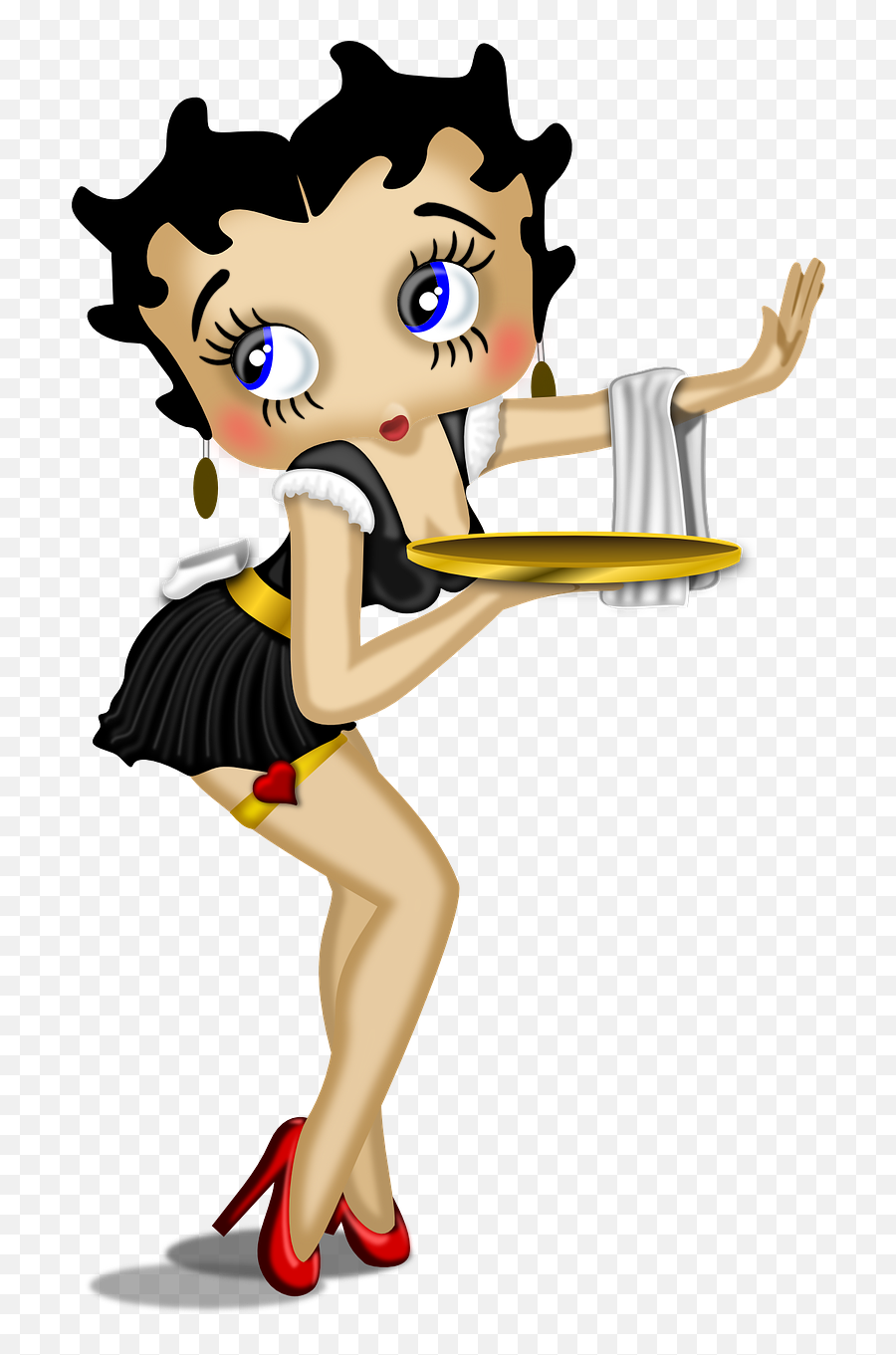 Pin - Betty Boop No Bar Emoji,Waitress Emoji