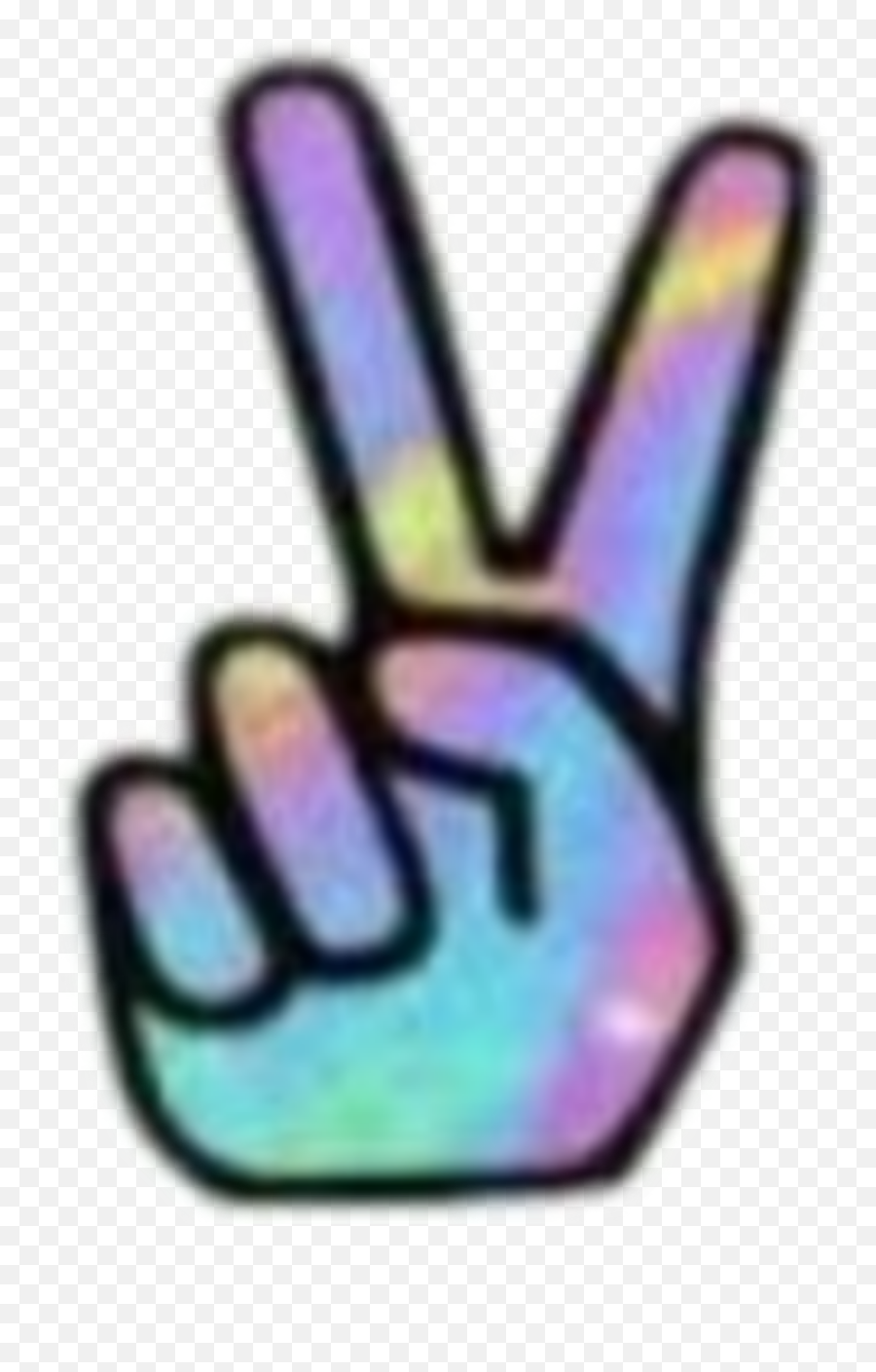 Mano Hand Holographic Holografico Perfect - Peace Sign Stickers Emoji,Perfect Hand Emoji