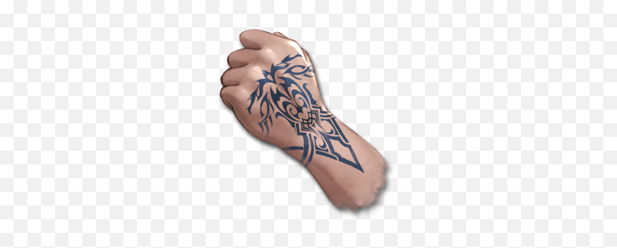 Tattoo Hand Fist Tattoohand - Temporary Tattoo Emoji,Brown Fist Emoji