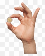 Transparent Finger Circle Png - Money Coin On Hand Emoji,Circle Finger Emoji