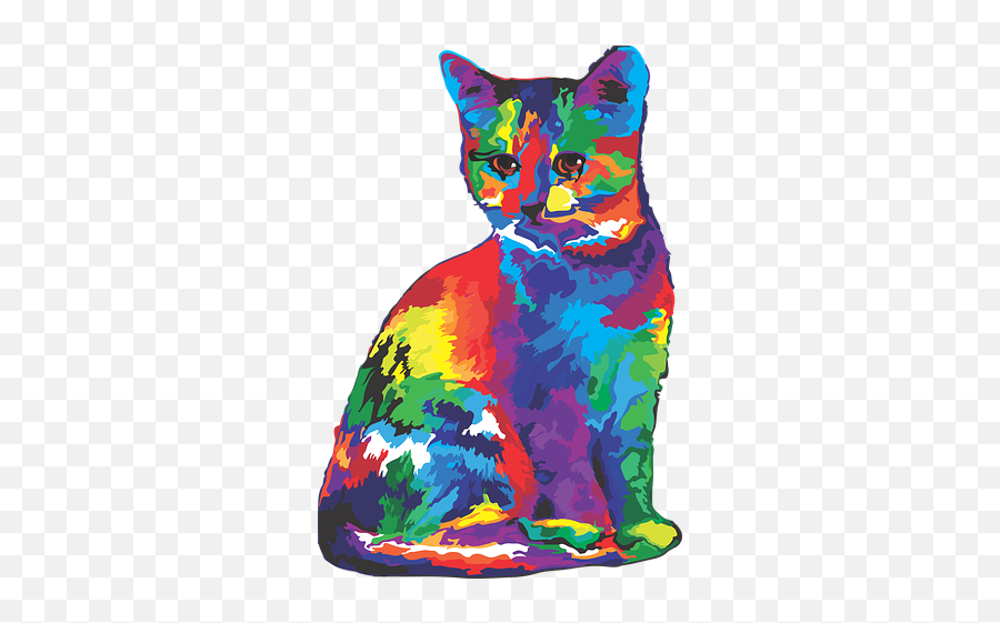 Colourful Cats In Spacesuits In Affinity Photo Split - Graphic Art Cat Emoji,Grasshopper Emoji