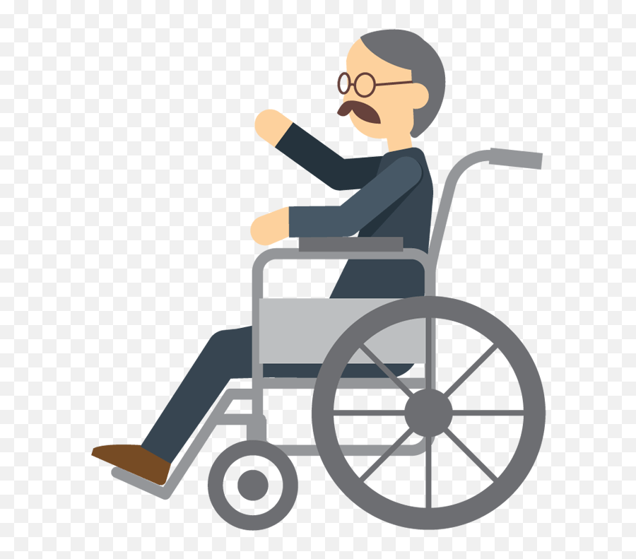 Man Clipart Wheelchair Man Wheelchair - Cartoon Man In A Wheelchair Emoji,Wheel Chair Emoji