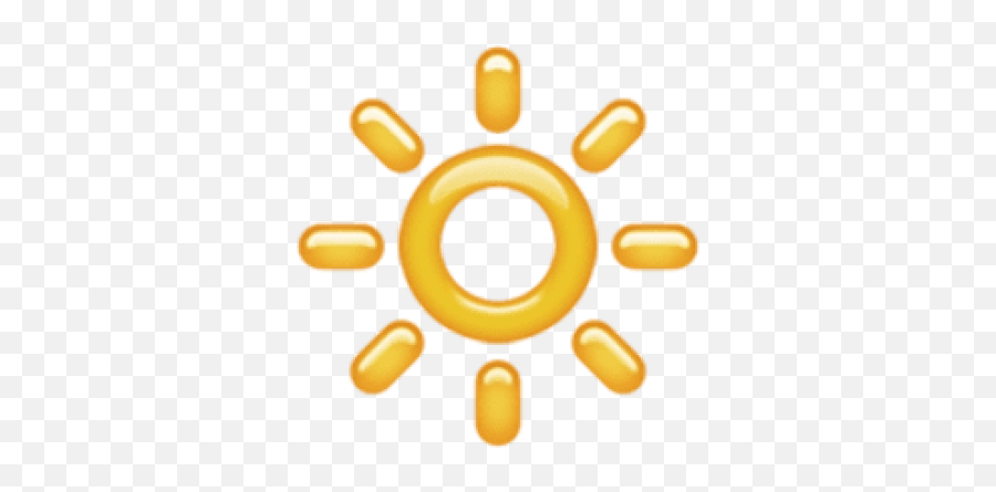 Download Free Png Ios - Emojihighbrightnesssymbol Dlpngcom Brightness Emoji,Bandit Emoji