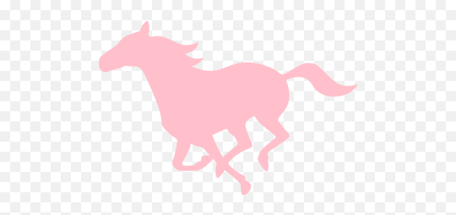Pink Horse Icon - White Horse Icon Transparent Emoji,Horse Emoticon