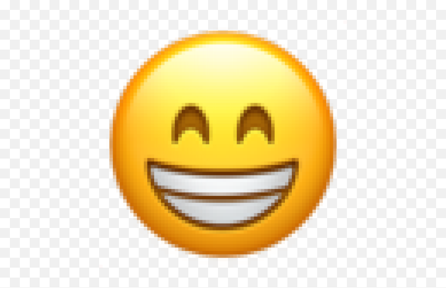 Smiling Emoji With Teeth Free Clipart - Beaming Face With Smiling Eyes Emoji,Emoji With Teeth