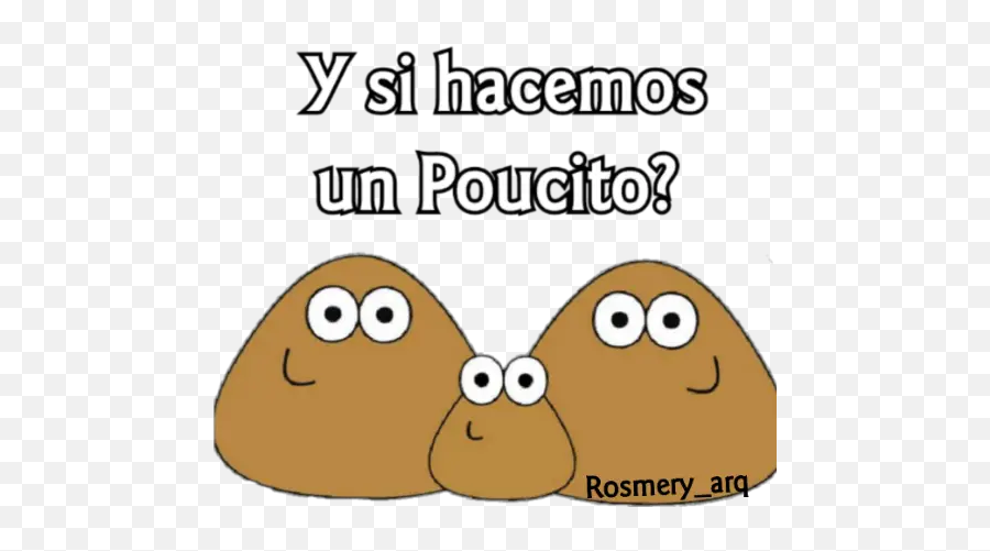 Pou By Rosmeryh Whatsapp - Cartoon Emoji,Pou Emoji