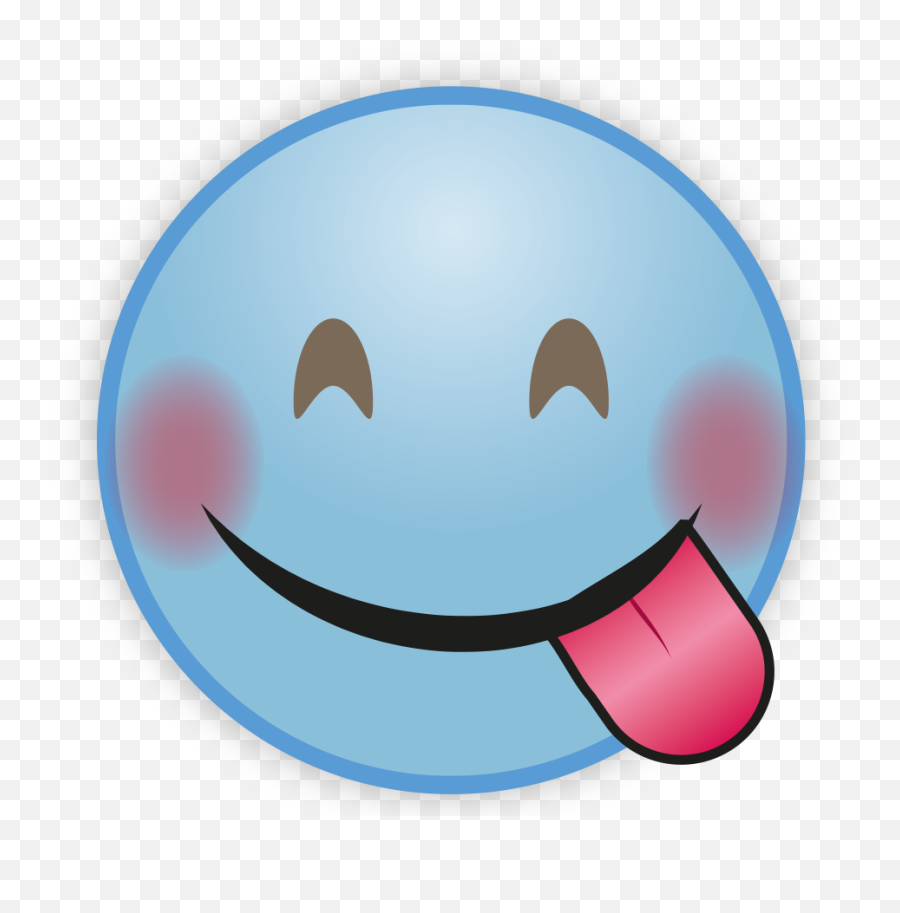 Cute Sky Blue Emoji Png Photos Png Mart - Whatsapp Emoji Png,Cute Smiley Emoji