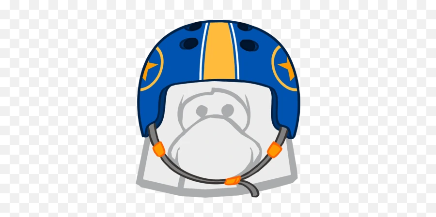 Pro Skater Helmet Club Penguin Wiki Fandom - Red Hair Club Penguin Emoji,Emoticon Helmet