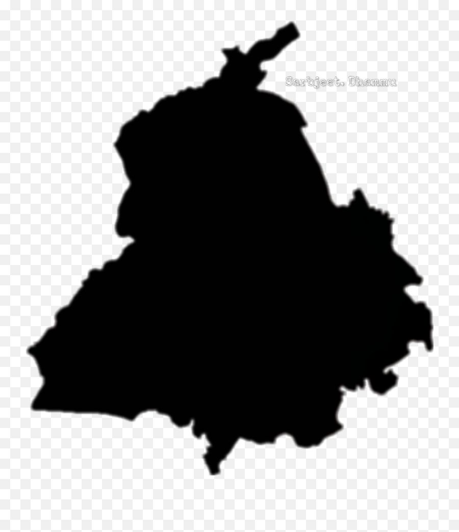 Punjab Map Sticker On Gray Background Stock Illustration - Download Image  Now - Abstract, Asia, Black And White - iStock