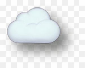 Cloud Emoji White Aesthetic Sticker
