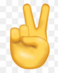 33 off on Pack 10 Emoji Stickers - Peace Transparent Background