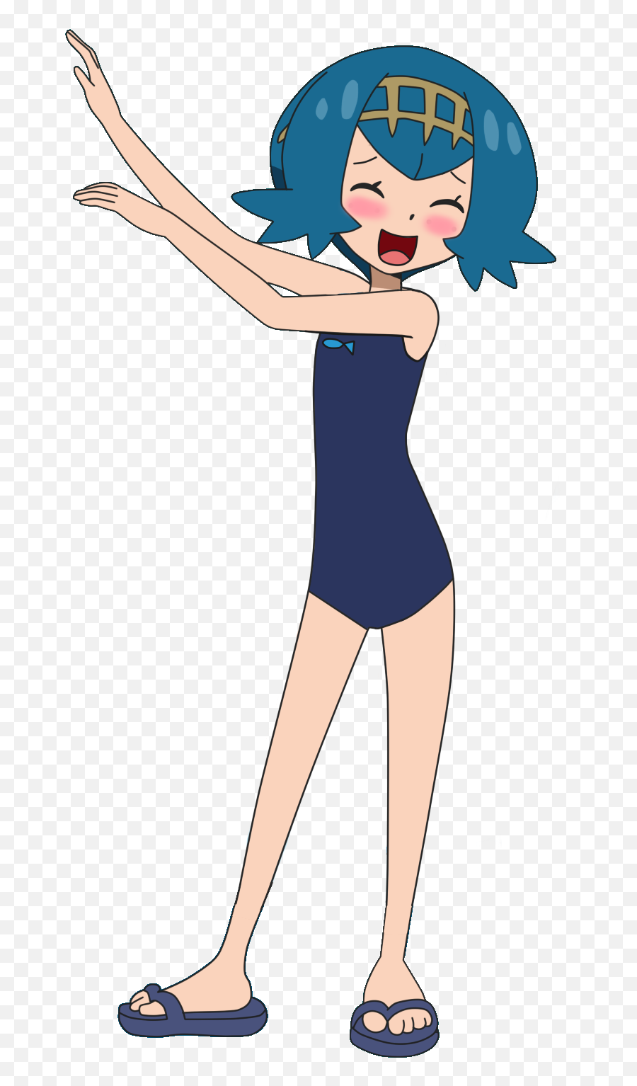 Swimsuit Clipart Leotard - Lana Swimsuit Lana Pokemon Lana Swim Suit Emoji,Emoji Bathing Suit