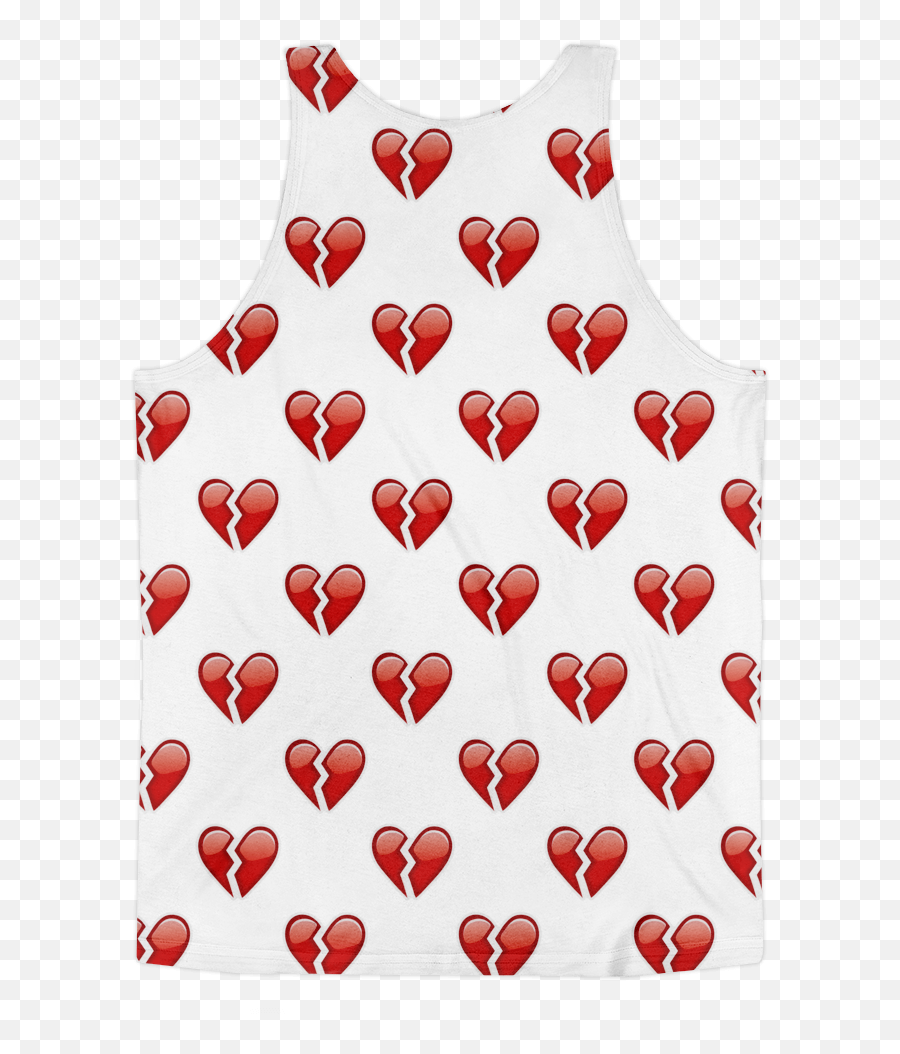 Download Hd All Over Emoji Tank Top - Heart,Hearts Emoji Pillow