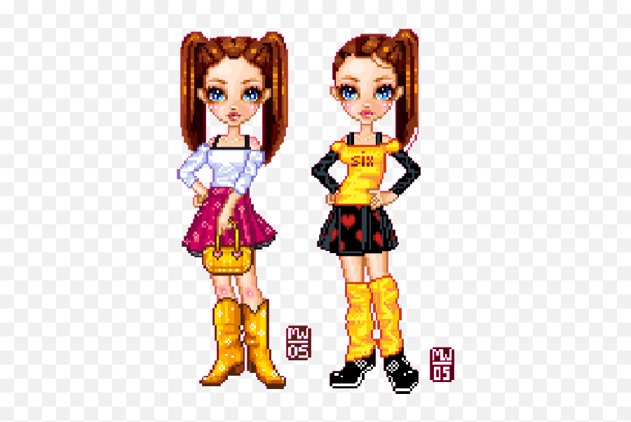 Top Dolls Mv Stickers For Android Ios - Dolls Pixel Art Emoji,Emoji Dolls