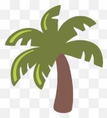 Palm Clipart Svg Palm Svg Transparent - Palm Tree Emoji Black And White,Hammock Emoji