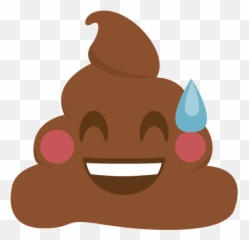 Cute Animated Poop Emoji Stickers - Rolling Eyes