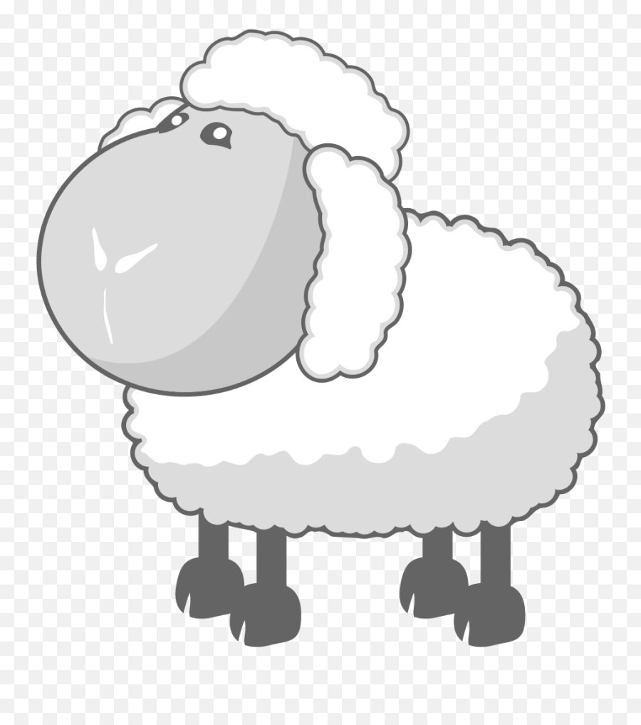 Sheep In Gray - Baa Baa Wooly Sheep Emoji,Goat Emoji