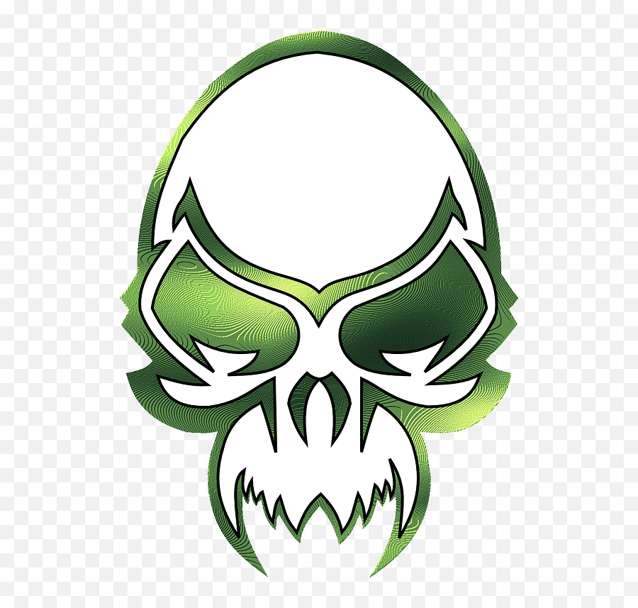Alien Skull Head Monster Devil - Devil Skulls Emoji,Crazy Emoji
