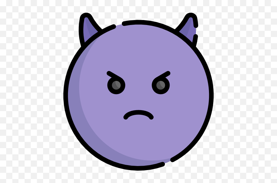 Devil - Clip Art Emoji,Purple Emoji Devil