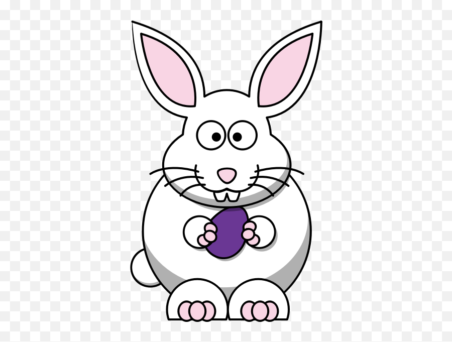 Cartoon Bunny Vector Image - Rabbit Cartoon Black And White Emoji,Bunny Emoticon