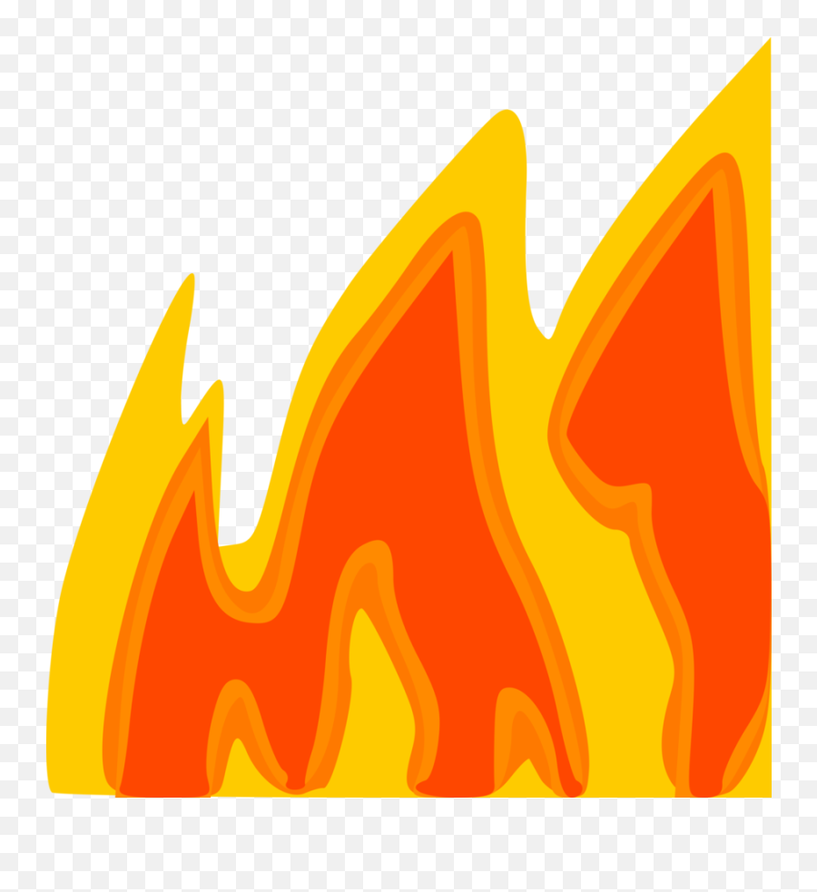 Flame Cartoon Clipart - Flames Clip Art Emoji,Flames Emoji